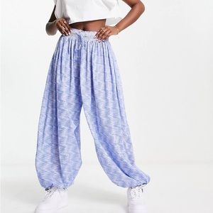 TT: Free People Blooms For You Lounge Pant / Sky Combo